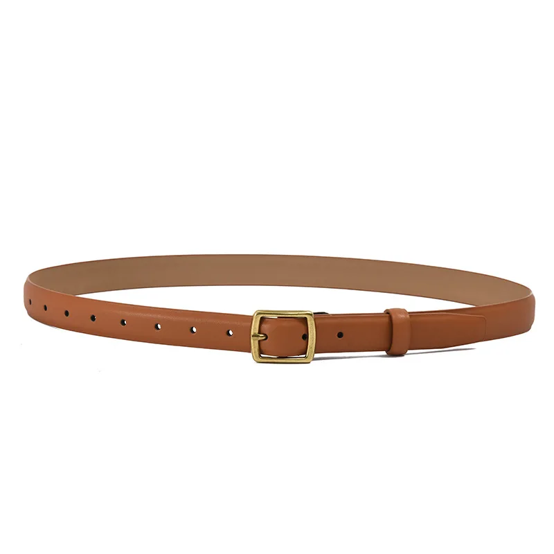 

Vintage Needle Buckle Belt for Women's Ins-style Fashion Fashion Fashion with Jeans Suit Decoration Designer Leather Belt