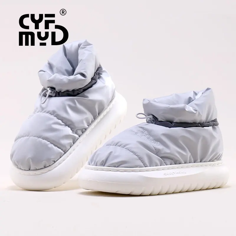 Home Slippers for Women Platform Shoes Down Cloth Designed Female House Slippers Soft Warm Plush Women House Slippers Winter