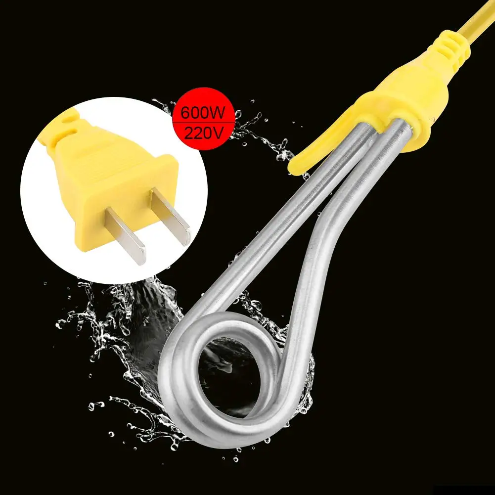 

Portable Water Heater 600W Immersion Tubular Electric Heater Mini Kettle Boiling Water Heating Machine For Home US EU AU UK Plug