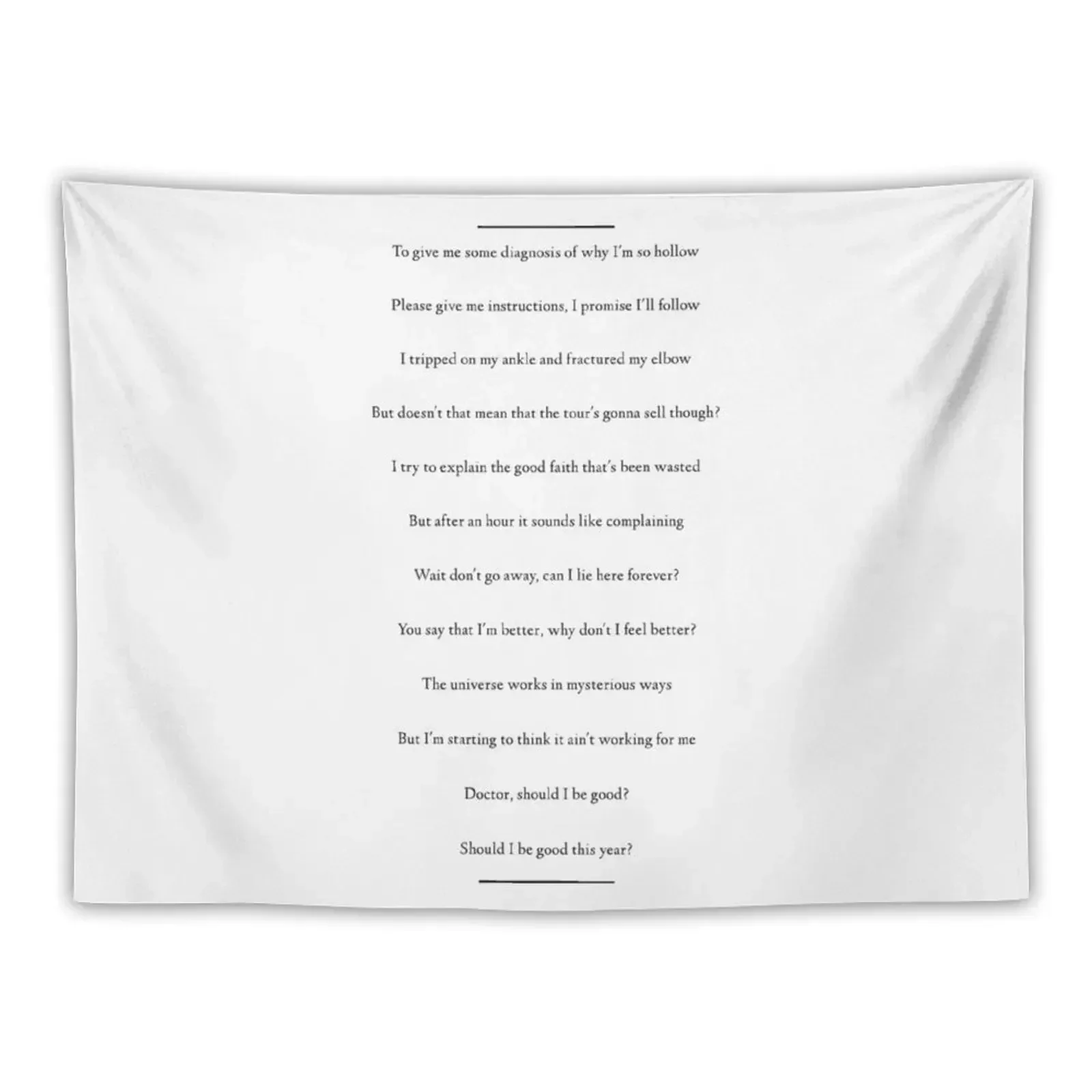 Карма другая (черный логотип) гобелен украшение для гостиной искусственный