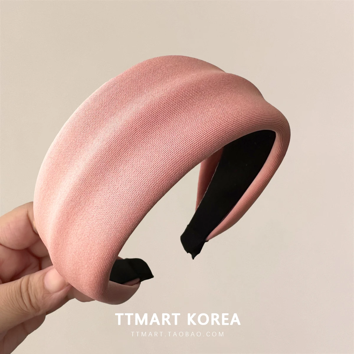 Ретро Южная Корея Мода High Sense Space Хлопок Гумка для волос с широкими полями Простой