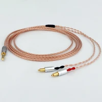 preffair 4pin xlr 4 4 2 5 mm balanced 3 5 6 35 16 core ofc silver plated earphone cable for shure srh1540 srh1840 srh1440
