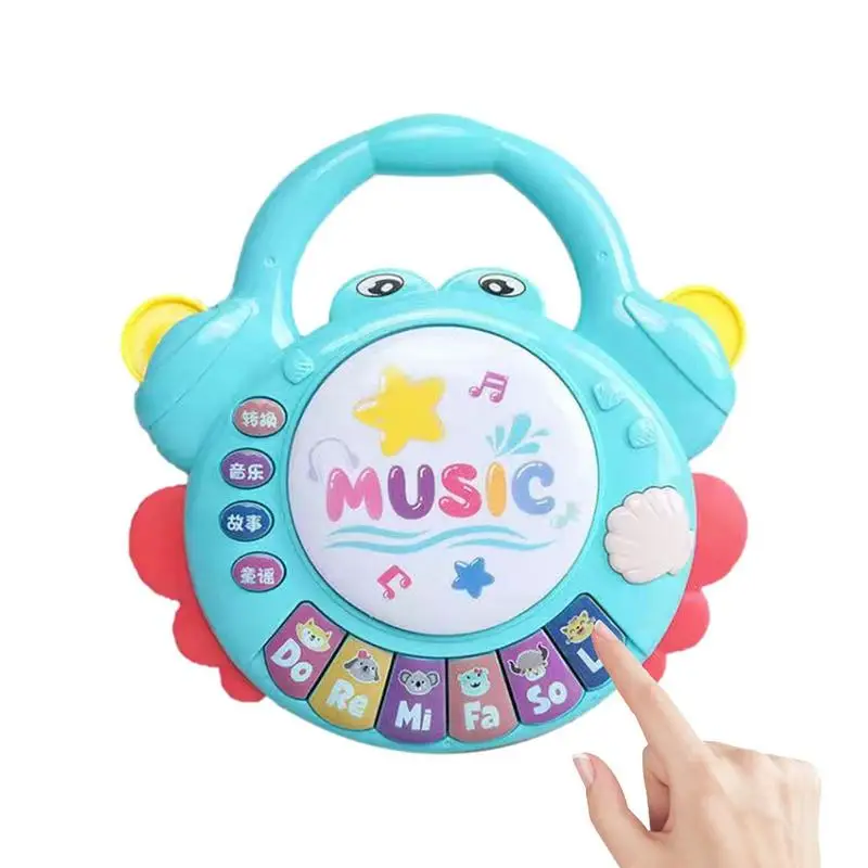 

Детские музыкальные игрушки-пианино Краб Многофункциональный ручной барабан Монтессори музыкальные игрушки Музыкальные инструменты для ...