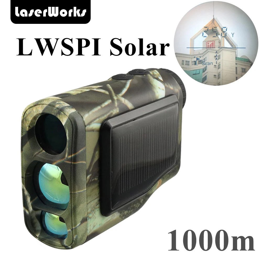 

Quality Optical Lenses Clear Picture Solar Golf Hunt Laser Rangefinder 1000yard