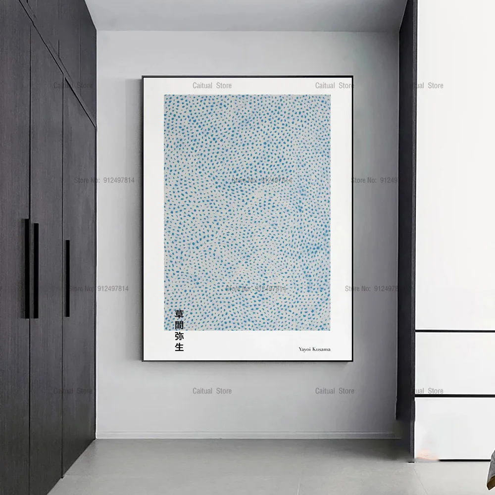 Японский художник Yayoi Kusama выставочные точки Абстрактная Картина на холсте постер