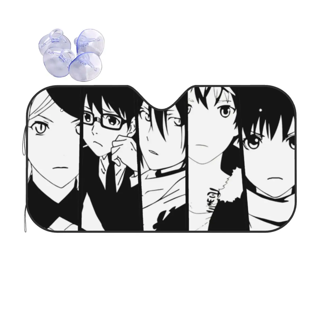 Vintage Noragami Aragoto Action Anime Manga Fashion Windshield Sunshade Japan Foils Car Window Windscreen Cover UV Protector