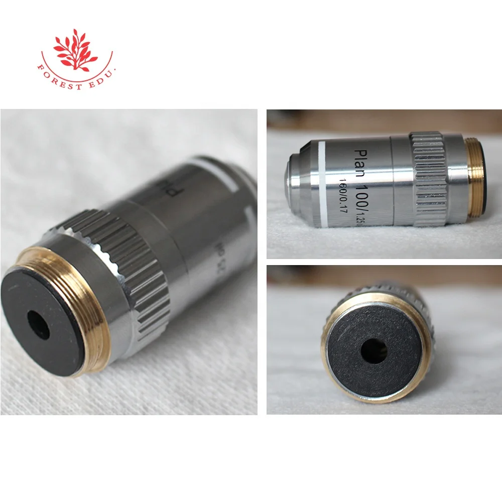 Оптические аксессуары 195 конъюгированный 40X 100X ПЛАН Ахроматический объектив