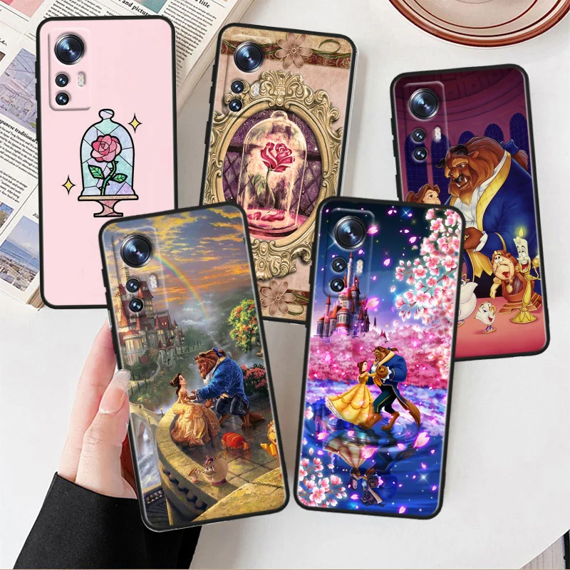 

eauty and the Beast Phone Case For Xiaomi Mi 12T 12S 12X 11i 11X 11T 11 10T 10S Ultra Pro Lite Black Soft Cover