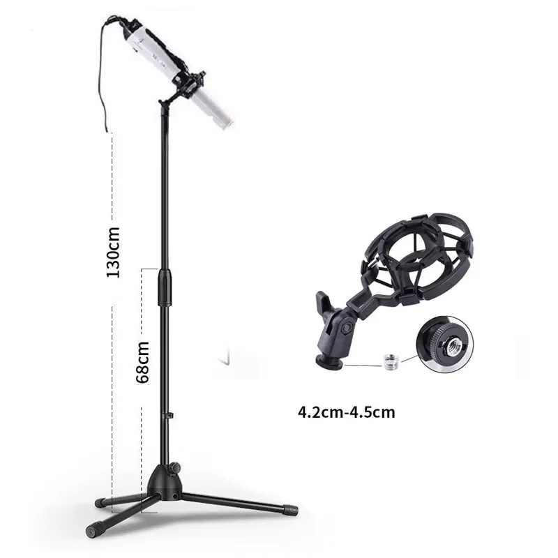 

Floor Stand Shock-proof Stand A Stand Used To Fix The Microphone and Microphone Equipment of A Mobile Phone Telescopic Stand