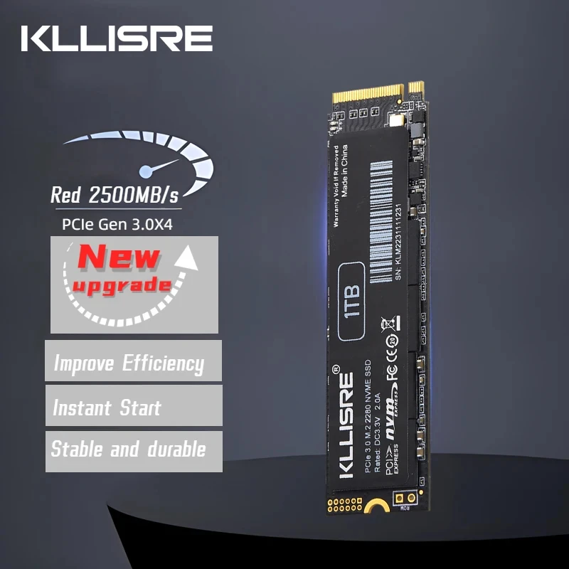 Внутренний твердотельный диск Kllisre SSD M2 128 ГБ 256 NVME M.2 2280 PCIe