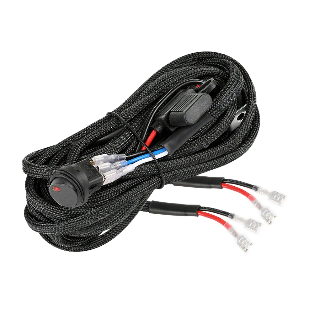 

LED Work Light Bar Wiring Harness 12V 40A Relay Switch Control Wiring Harness Safety Protection Auto Accessories for Cars Truck