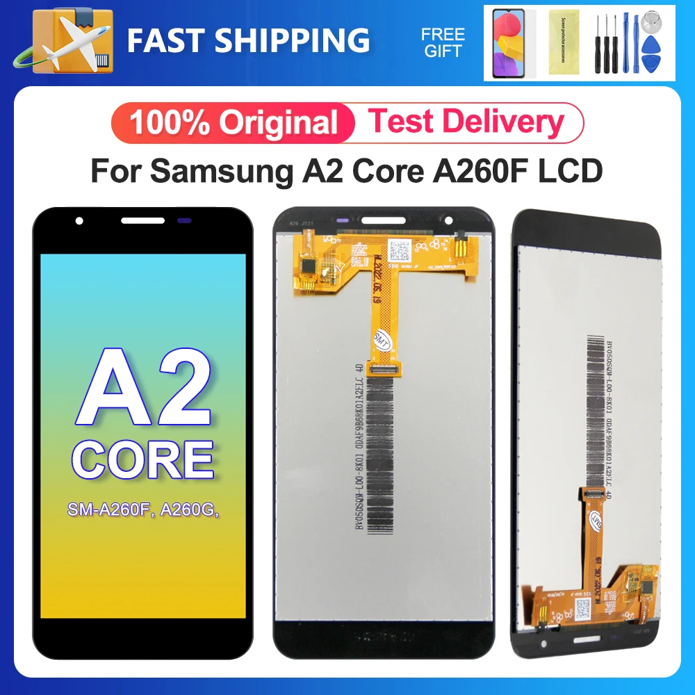 

A260 Display 5.0'' Screen For Samsung Galaxy A2 Core Lcd Display Touch Screen Digitizer Assembly Replacement SM-A260F, SM-A260G