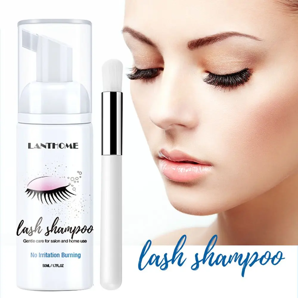 

3pcs Eyelash Extension Cleanser Eyelid Foaming Cleanser Lash Foam Shampoo for Eyelashes Extensions Safe Non-Irritating