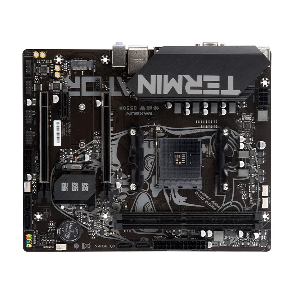 Материнская плата MAXSUN Terminator B550M с процессором Ryzen 5 5600X