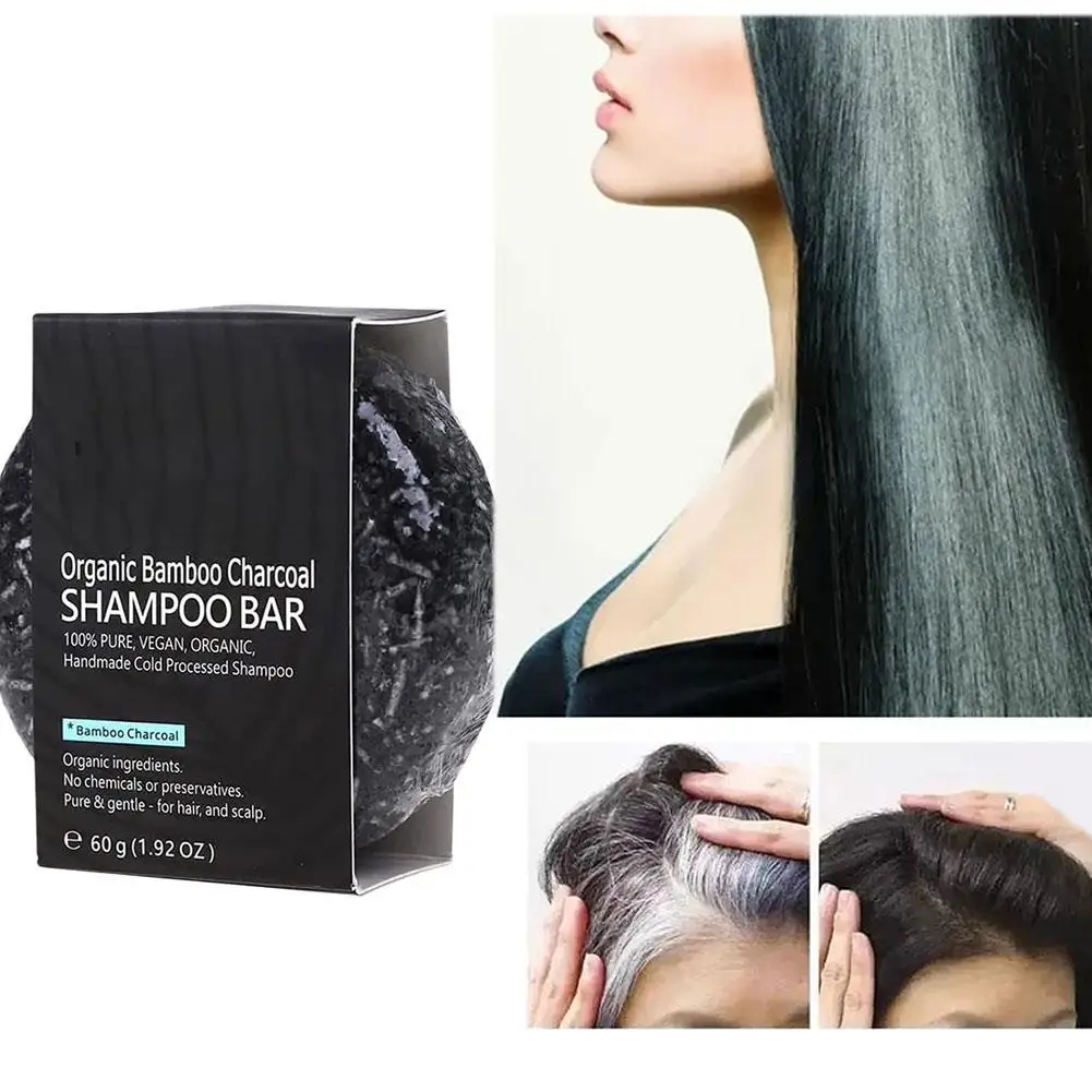 

Hair Darkening Natural Shampoo Bar Soap Organic Mild Formula Hair Shampoo Gray Hair Reverse Hair Cleansing Polygonum Essence