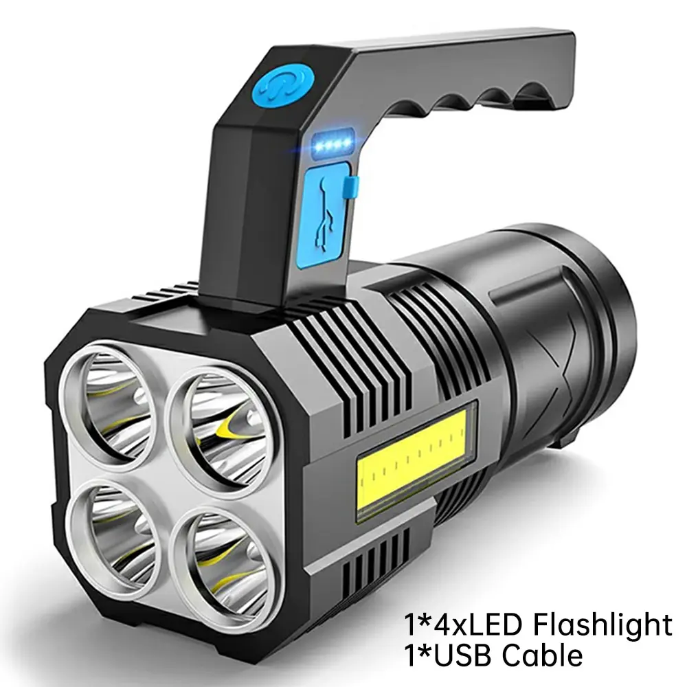 

Портативный фонарик Plutus-Quinn COB 4 LED