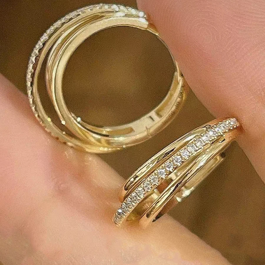 Круглые серьги из 18-каратного золота AU750 с тестовым сертификатом
