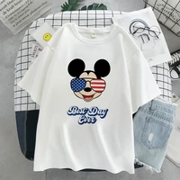 united states mickey mouse harajuku t shirt women disney trip best day ever summer clothes fashion y2k tops tees free shipping