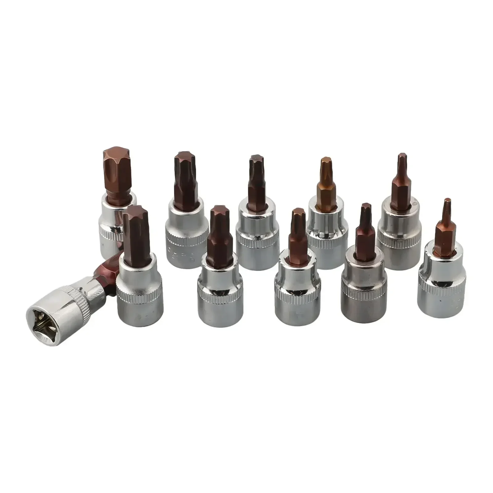 11 шт. наборы торцевых головок Torx отвертки 3/8 1/4 дюйма адаптер для гаечных ключей T10