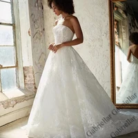 luxury wedding dress princess exquisite appliques strapless sleeveless personalised mopping gown vestido de novia 2022 women