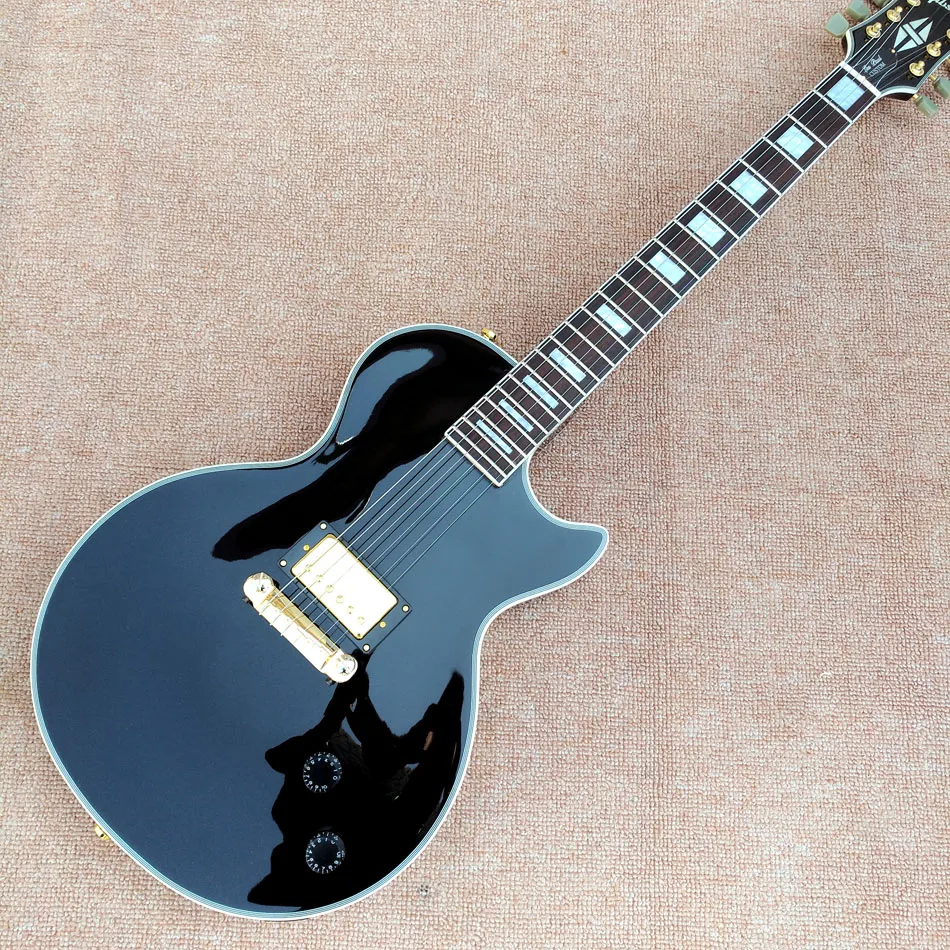 

LP Custom electric guitar, rosewood fingerboard, one Humbucking Pickup, gold hardware, free shipping