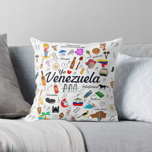 

Venezuelan Pride Printing Throw Pillow Cover Decorative Case Square Wedding Sofa Bedroom Car Throw Soft Pillows not include