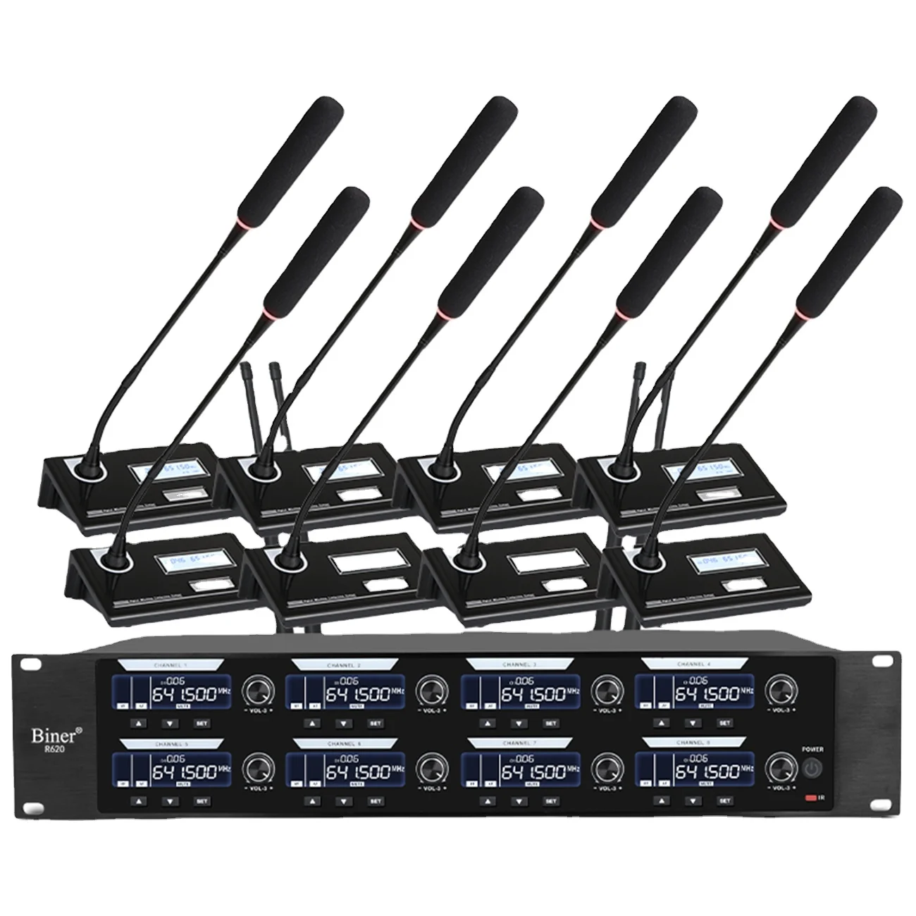 Профессиональный Настольный конденсаторный беспроводной микрофон Biner DR998 Goooseneck