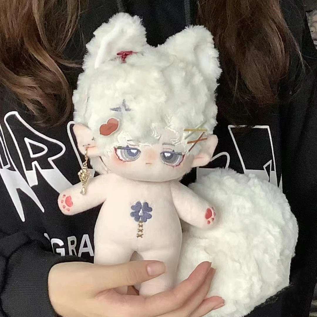 No Attribute Jin Shi Kawaii White Clouds Ear 20cm Cotton Doll Cotton Dolls Body Plush Toys Doll Birthday Gift