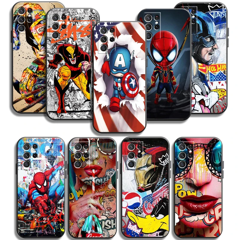 

Marvel Avengers Phone Cases For Samsung Galaxy S22 Plus S20 S20 FE S20 Lite S20 Ultra S21 S21 FE S21 Plus Ultra Cases Soft TPU