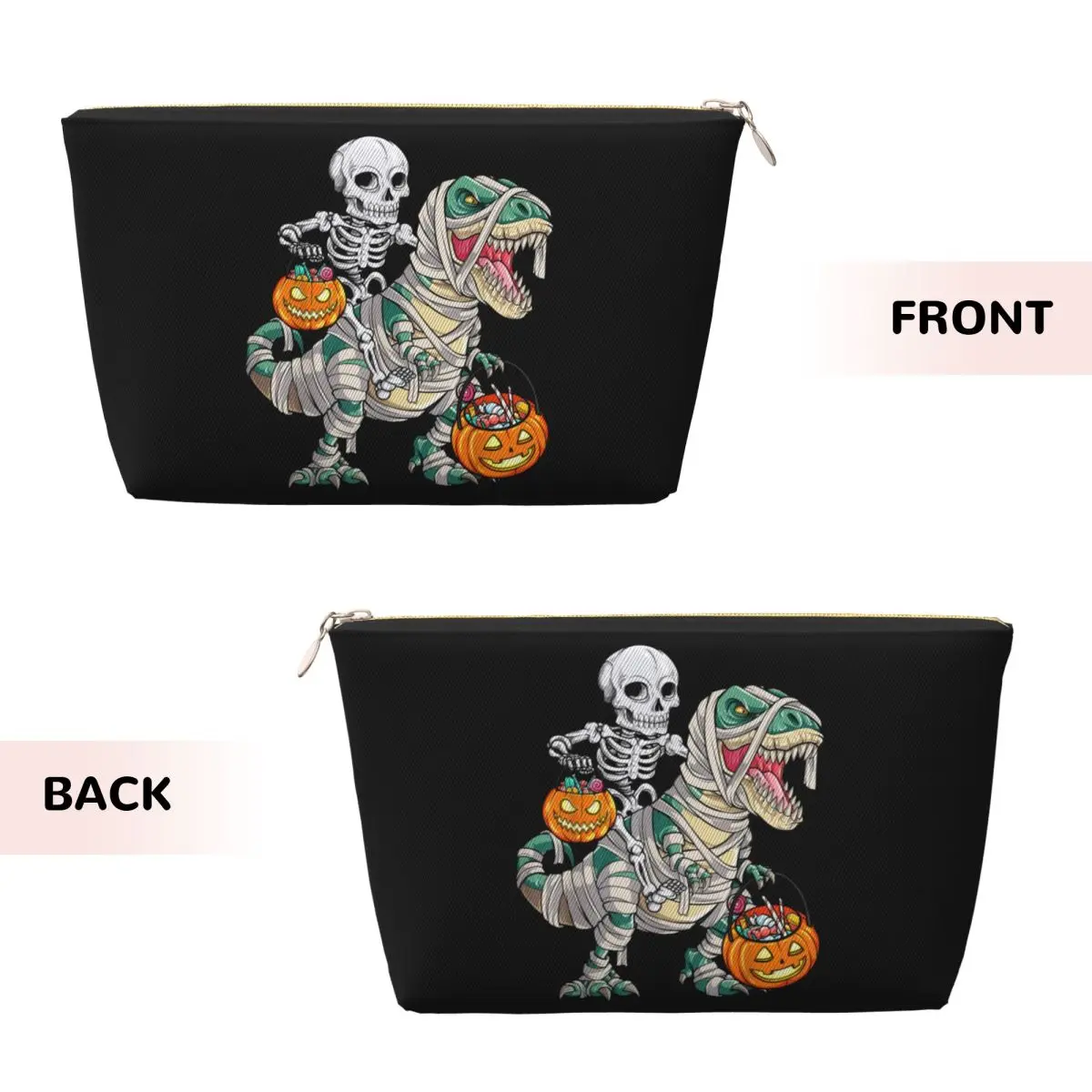 Пользовательский скелет зомби страшная тыква мумия косметичка Хэллоуин макияж