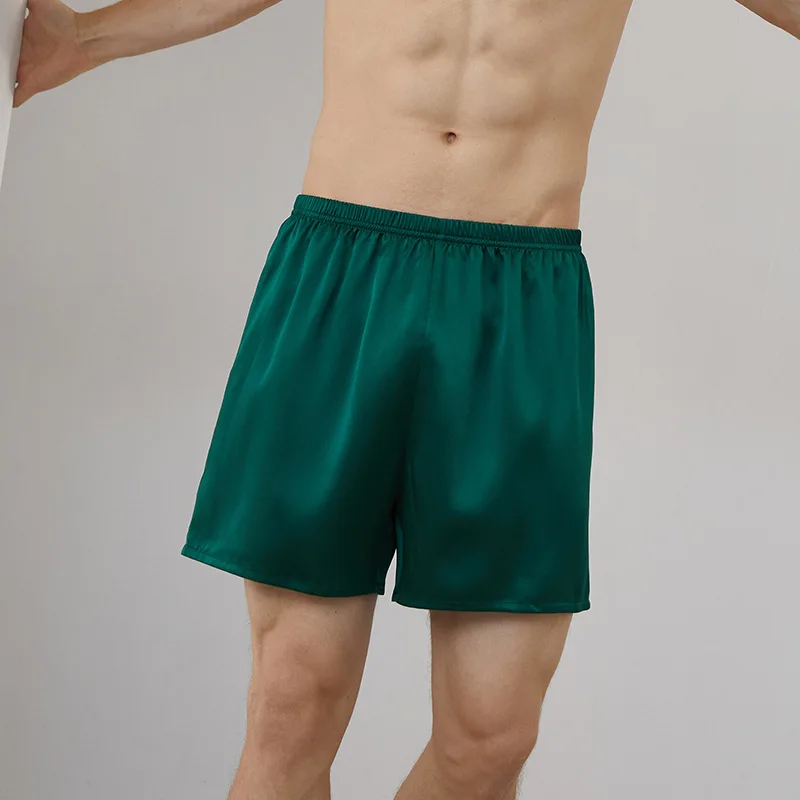 Seamless Ice Silk Short Pants Men Thin Large Size High Waist Boxers Safety Shorts Beach Breathable Quick Dry Loose Shorts