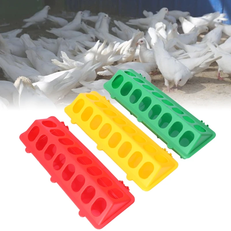 

Plastic Flip-Top Poultry Ground Feeder Chicken Poultry Feeder Trough Chicken farming tool Pheasant feeding bucket Quality Chick