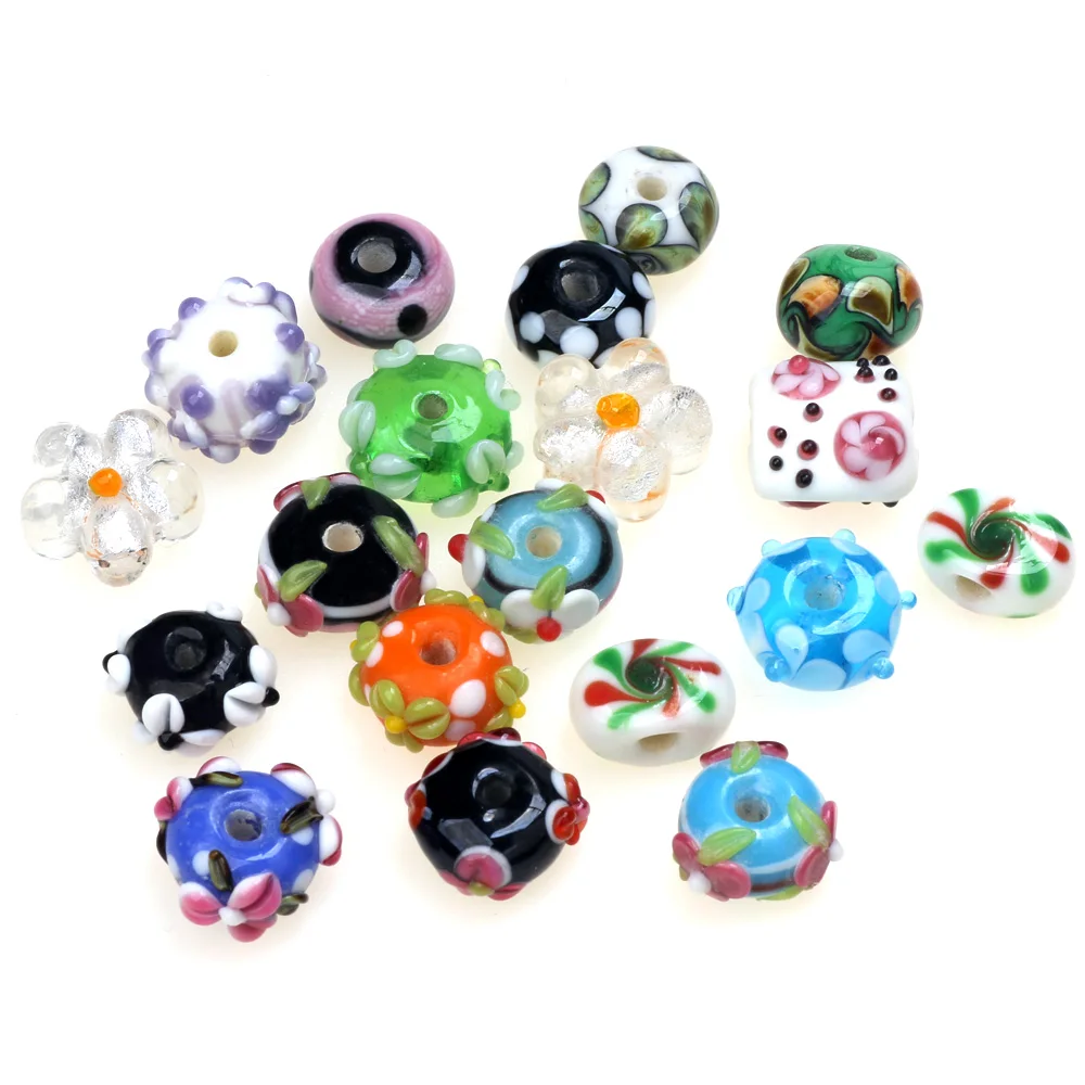 Дешево! 6 шт./лот смешанный стиль чистый ручной работы стеклянные бусины для