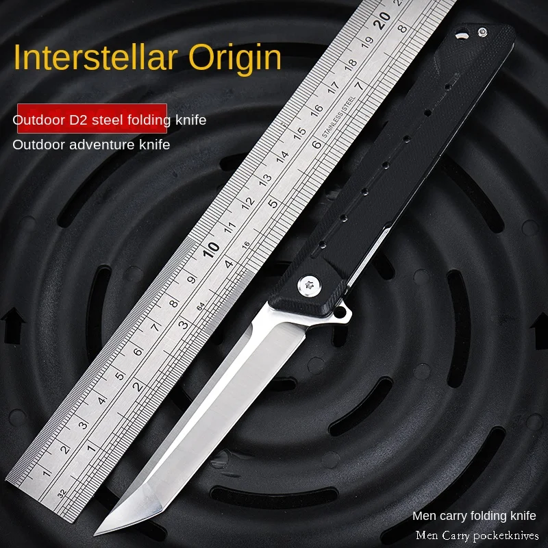 

D2 Steel Knife Outdoor Folding Knife Knife Folding Knife Self-Defense Retired Knife Field Sharp Fruit Knife
