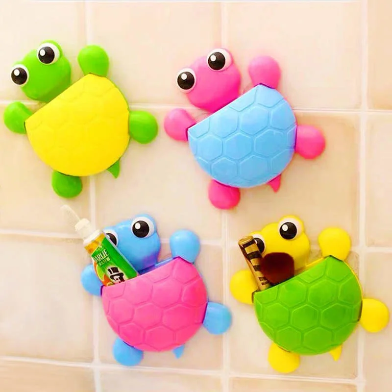 

Toothbrush Holder Cartoon Kitchen Accessories Storage Organizer Tools Housekeeper on Wall Home Decoration Bathroom Shelf