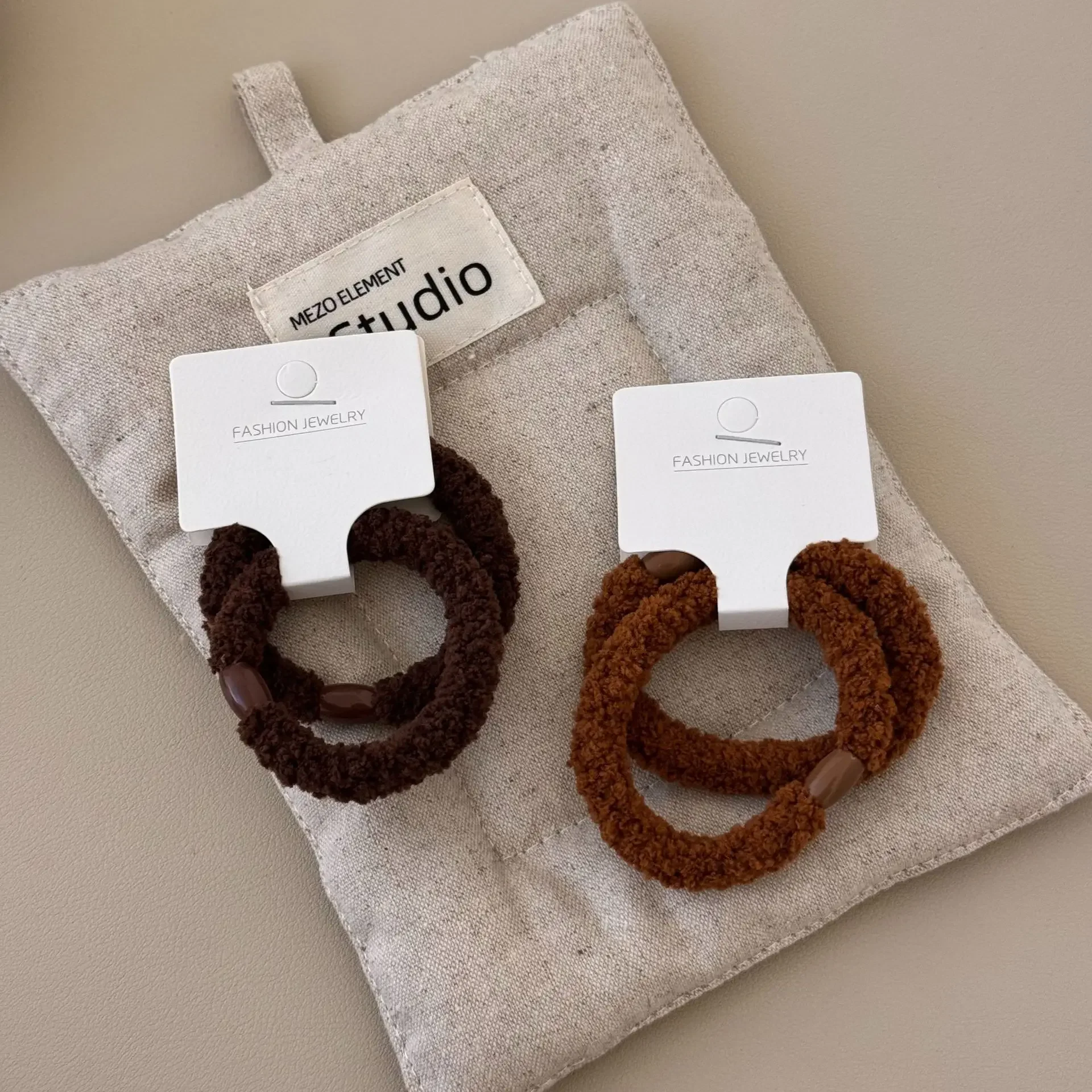 Набор из 2 аксессуаров для волос корейские эластичные галстуки маленькие резинки