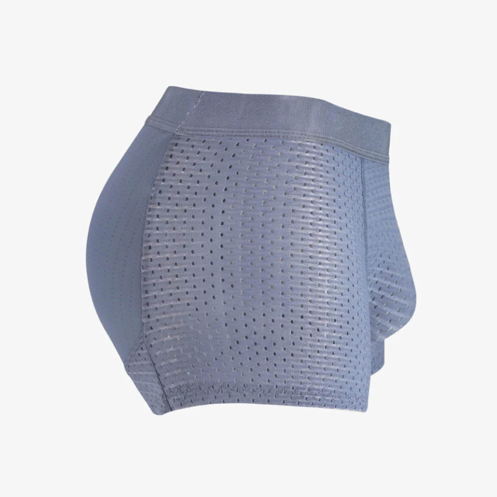 Мужские боксеры с низкой талией шорты усилитель ягодиц мягкое нижнее белье