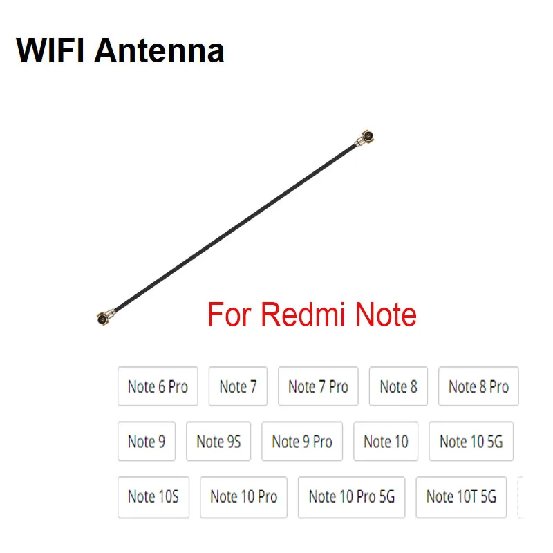Wi-Fi для Xiaomi Redmi Note 6/7/8/9/9S/10/10S/10T Pro MAX световая антенна гибкий кабель запасные части |