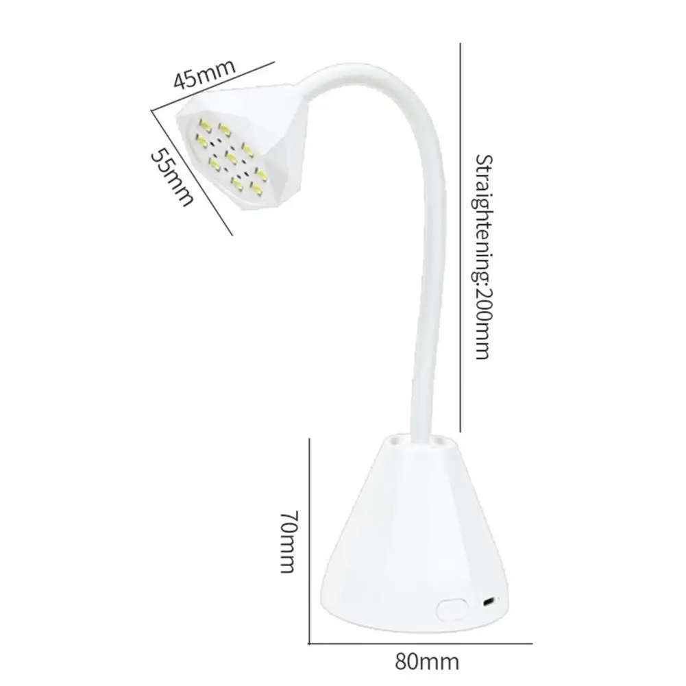 Лампа для ногтей со шлангом на гибкой стойке лампа с регулируемым углом