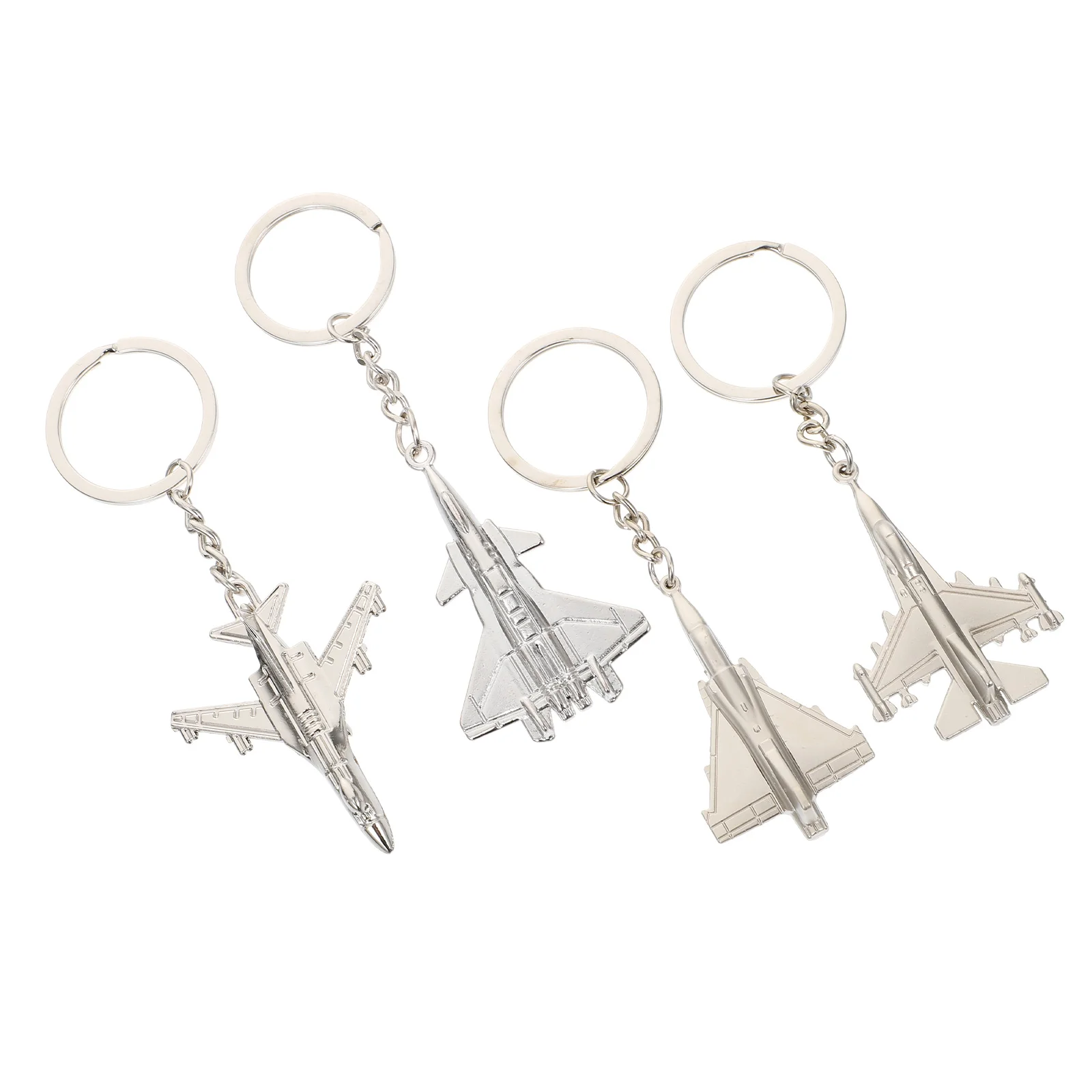 

4pcs Creative Airplane Shaped Keyholder Pendants DIY Bag Keyholder Pendants Random Style