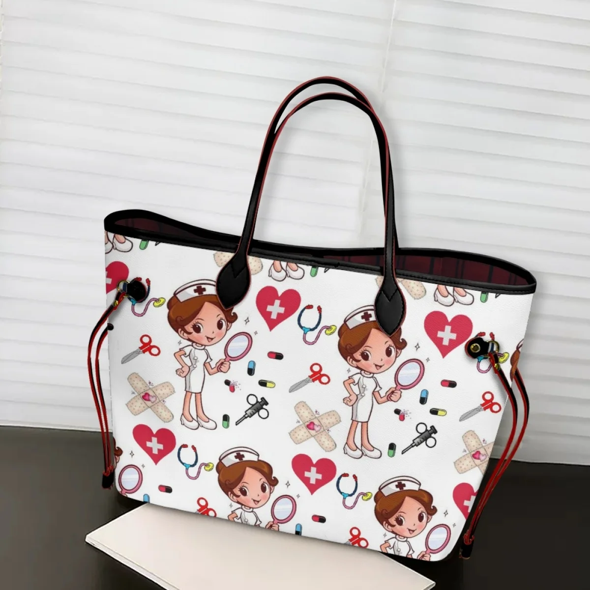 

Женские сумки для медсестер, милые Мультяшные сумки для врачей больницы, роскошные большие Наплечные Сумки из искусственной кожи, женские повседневные сумки 2024