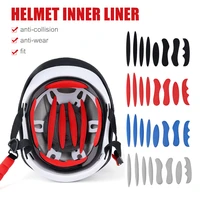1set motorcycle helmet inner liners bicycle helmet lining pads foam sponge pads kits sealed outdoor sports cycling accessories