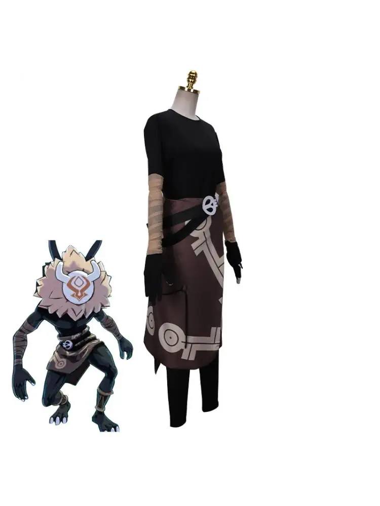 

Original Shenqiu Cosplay Clothing Men's Plush Headgear Qq People's Two-dimensional Role-playing Suit In Stock