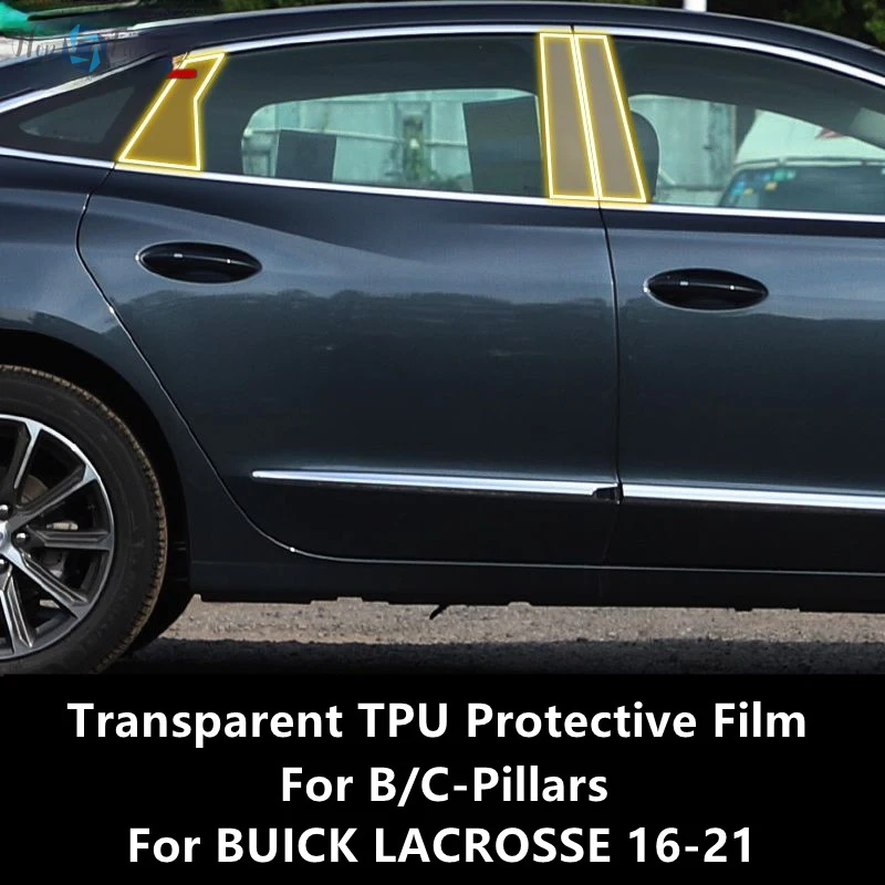 

Прозрачная фотопленка с защитой от царапин для BUICK LACROSSE 16-21 B/C-Pillar