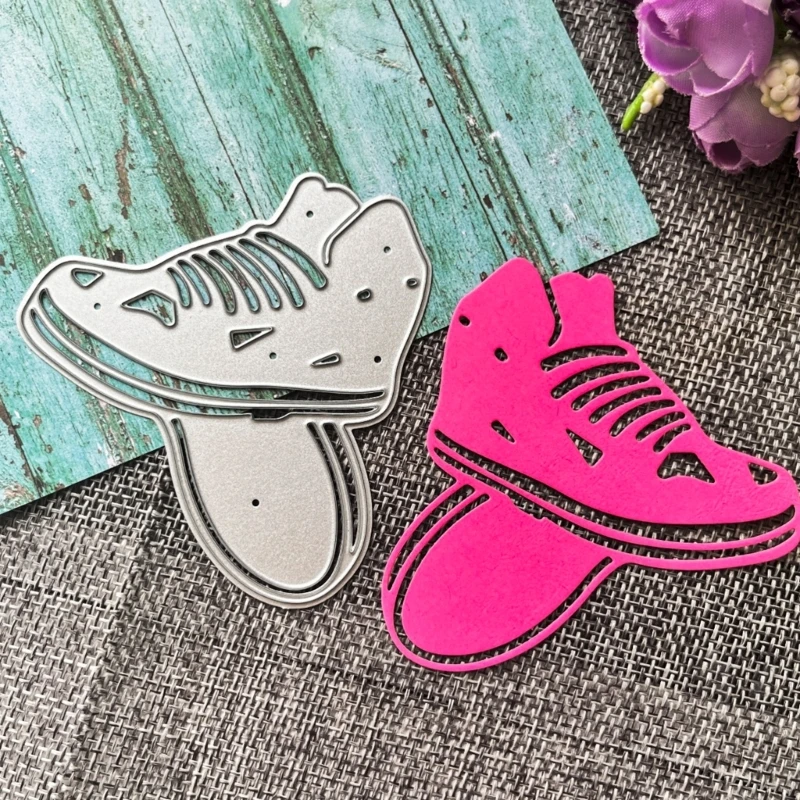 Skateboard Shoe Metal Cutting Dies DIY Craft Carbon Steel Embossing Template Stencil Scrapbooking for Card Die Cuts Mold