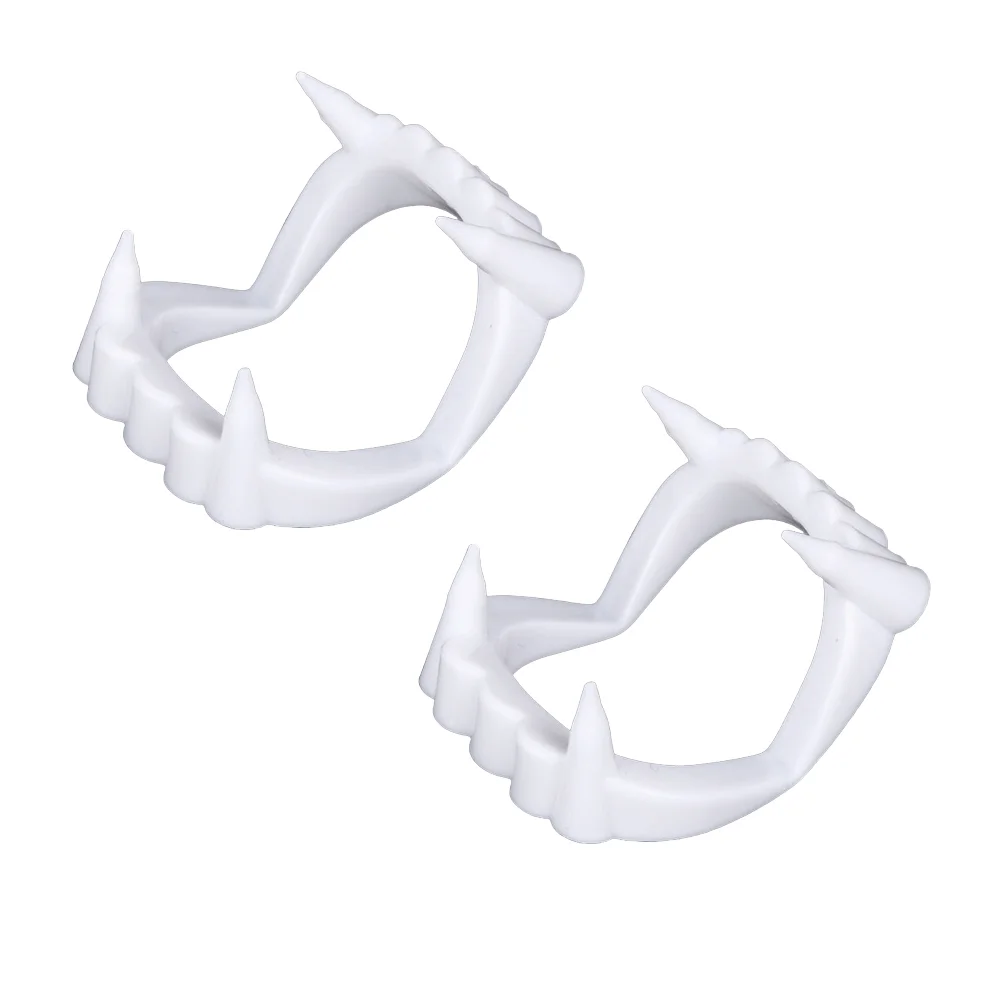 

4 Pcs Kids Toys Spoof Tooth Artificial Teeth Dentures Cover Cosplay Props Halloween Party Child