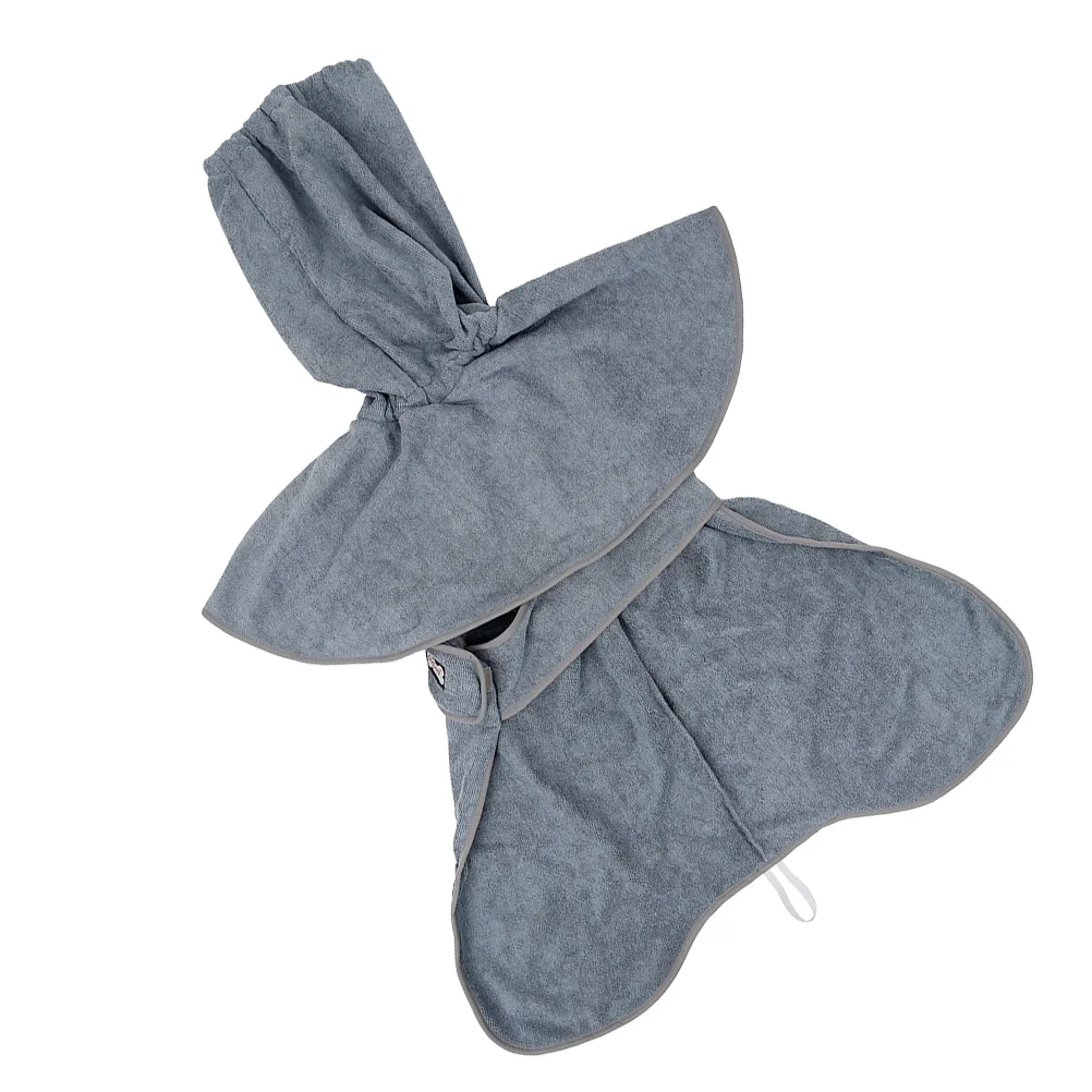 1pc Fast Pet Dog Water-Absorbent Bath Towel Quick-Drying Medium And Large Dog Towel - Size M(Grey)