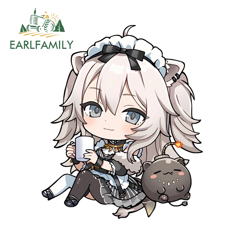 

EARLFAMILY 13 см × 11 см очаровательные автомобильные наклейки Hololive Reko красивое мультяшное украшение водонепроницаемый автомобильный гаджет