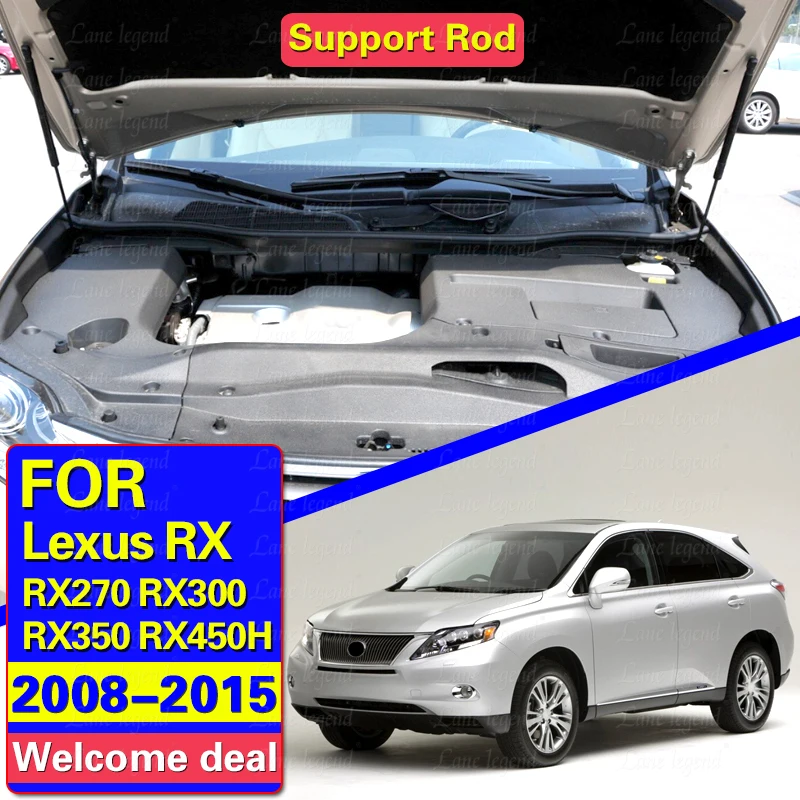 For LEXUS RX RX270 RX300 RX350 RX450H 2008-2015 Front Hood Gas Strut Spring Lift Support Rod Shock Absorber Damper
