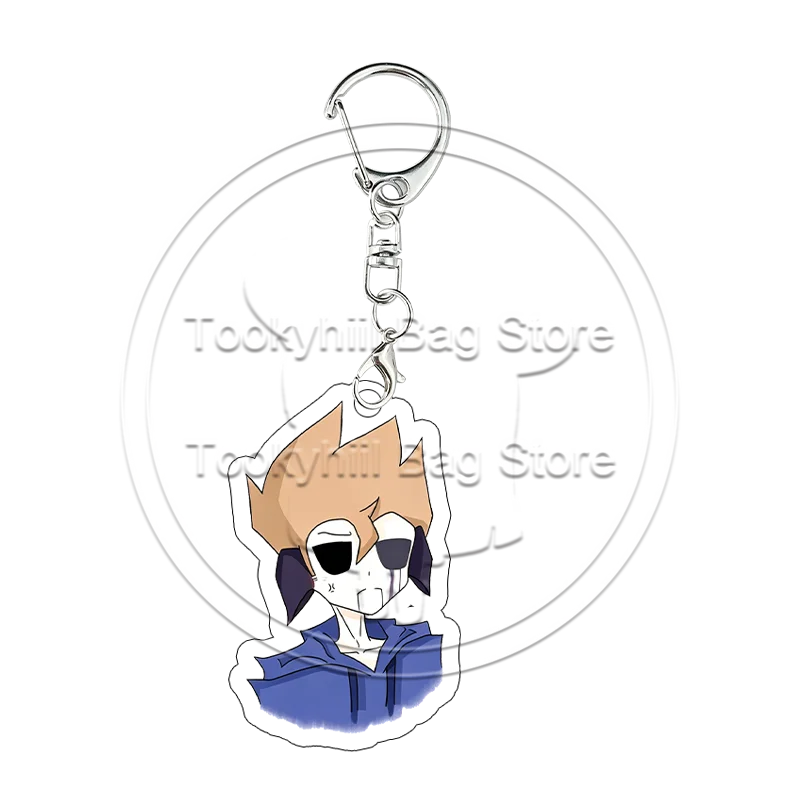 Фото Акриловый брелок Eddsworld с персонажами Эдд и Мэтт Торд, аниме-фигурка, подвеска, аксессуар для сумки, коллекционный сувенир, подарок для косплея №5
